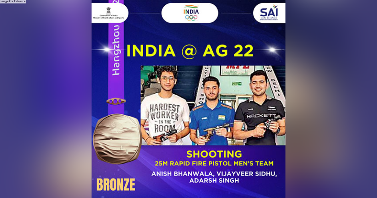 Asian Games: India secures 5th shooting medal, Anish-Vijayveer-Adarsh bag bronze in 25 m rapid fire pistol event